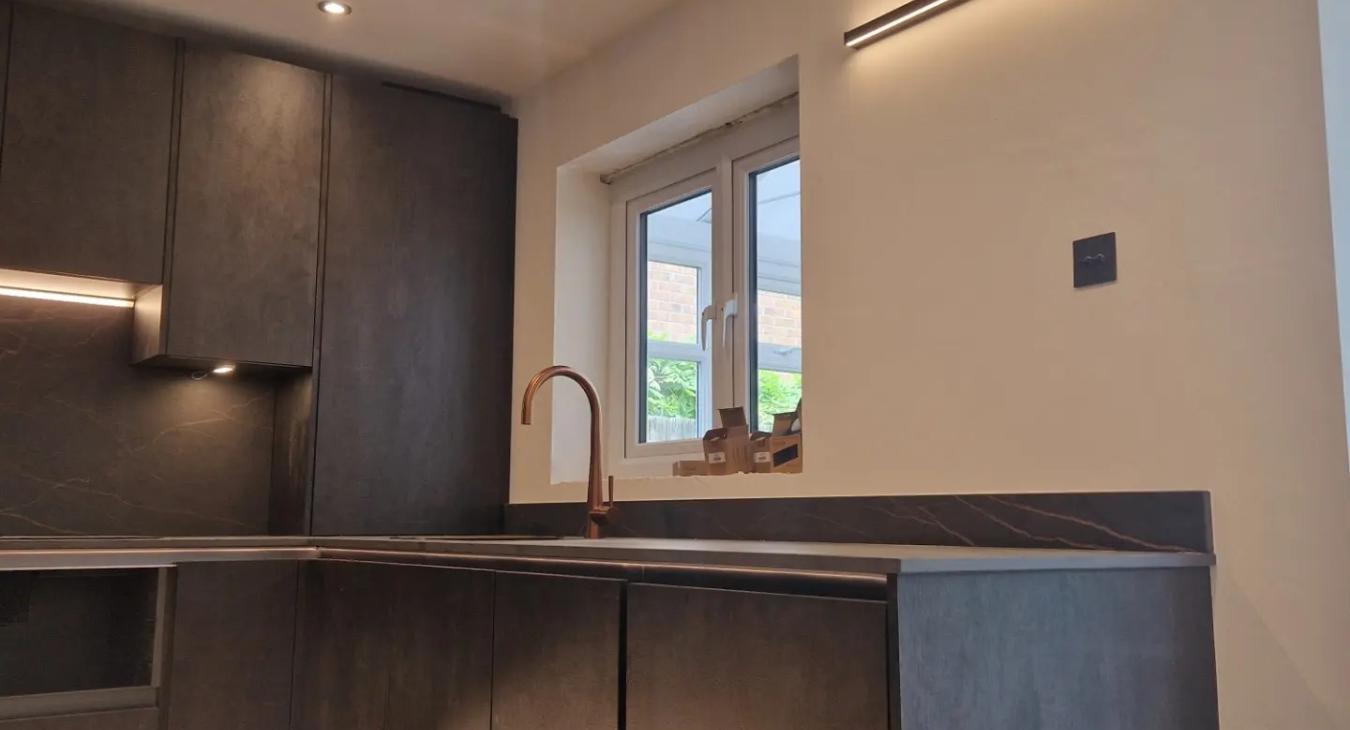 New kitchen installed by C Smith Electrical in Northwich